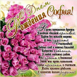 София с днем рождения, Софие открытки день рождения, Софье к дню рождения, Софьюшку поздравить день рождения, Сонечка именины, Софию поздравить ДР