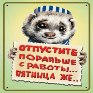 Прикольные открытки про Пятницу